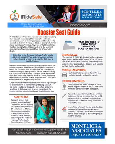 Iride Safe Georgia Booster Seat Laws Age And Height Requirements In