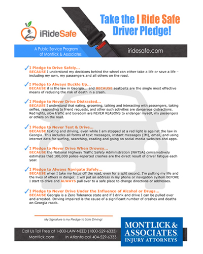 Driver pledge
